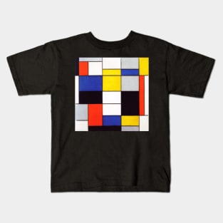 Composition A by Piet Mondrian Kids T-Shirt